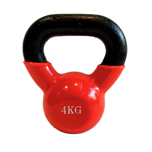 ASG Vinyl Kettlebell - 4 kg i farven rød